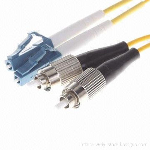 LC/PC-FC/PC SM DX Fiber Optic Patch Cord with Low IL and High RL, Cable Meters Optional